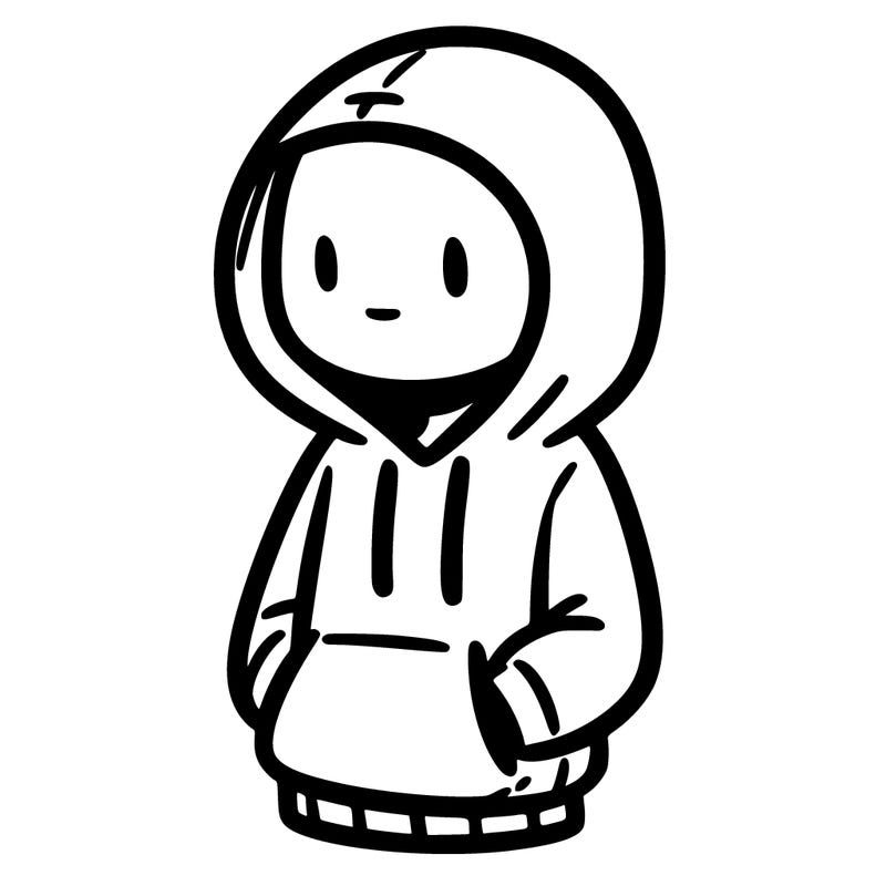 a person wearing a hoodie