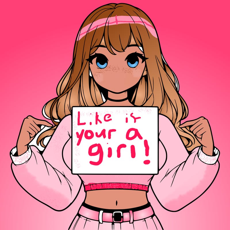 girl holding a blank sign in a long sleeve crop top