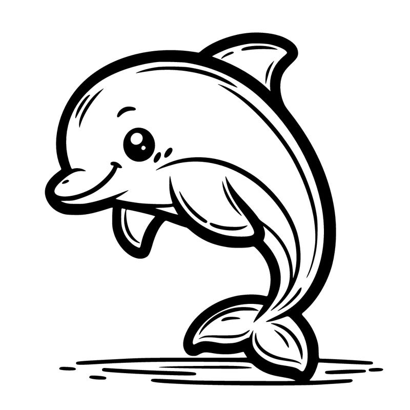 a cute dolphin