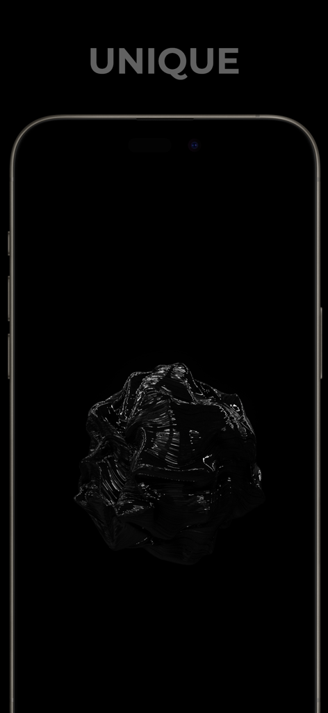Black Lite - Live Wallpapers - A unique glossy black abstract design for iPhone live wallpaper