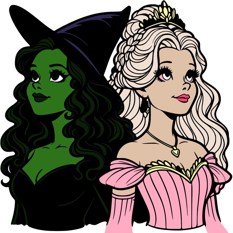 'elphaba and glinda (realistic)