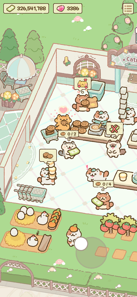 Cat Mart: Cute Grocery Shop - Cute cats working and shopping in a cozy grocery store in the Cat Mart game