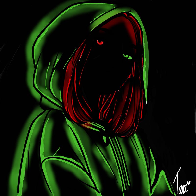 a realistic girl in a hoodie