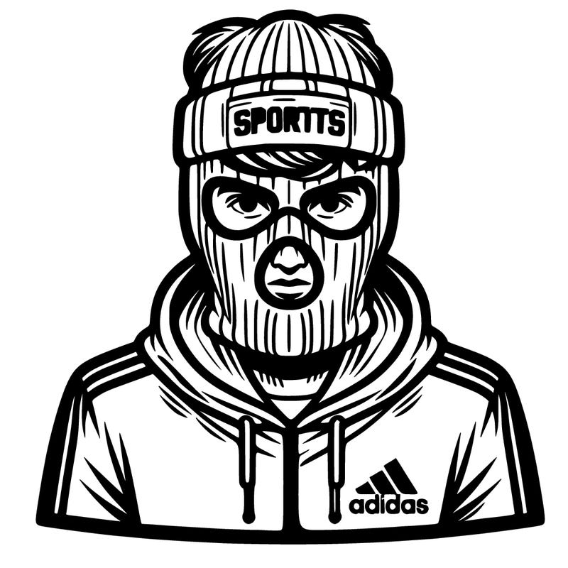 man with nike ski mask on