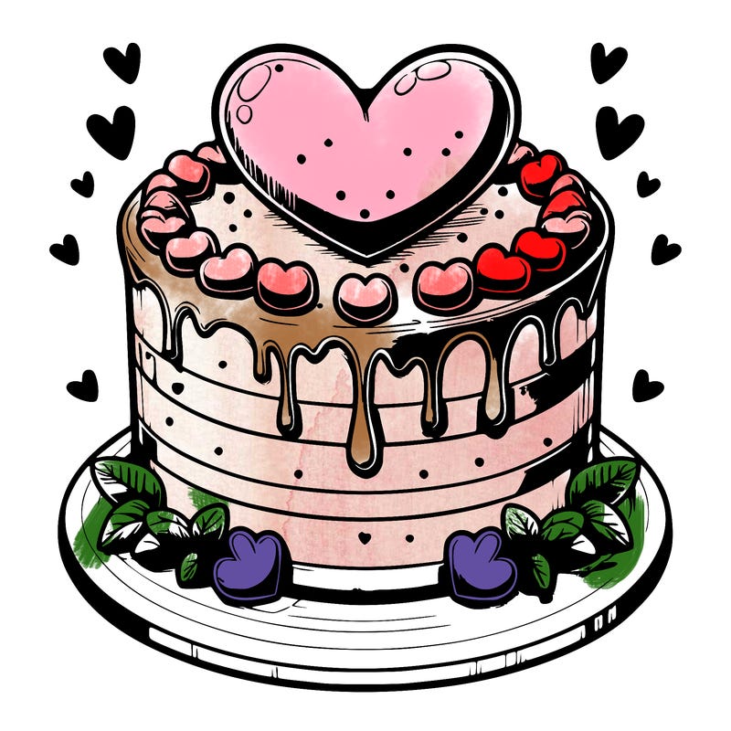 realistic heart cake