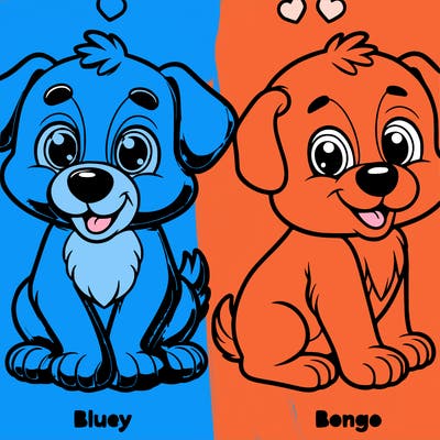 bluey and bingo
