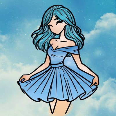 woman in skirt