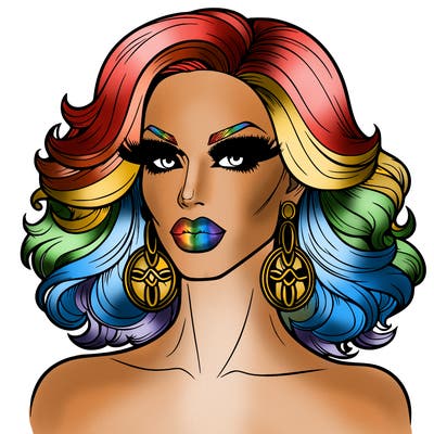 realistic drag queen