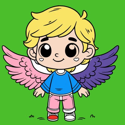 boy with wings