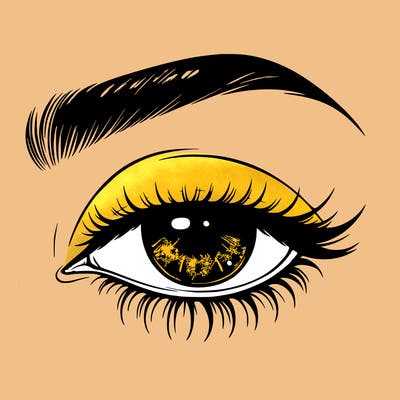 eye closed realistic