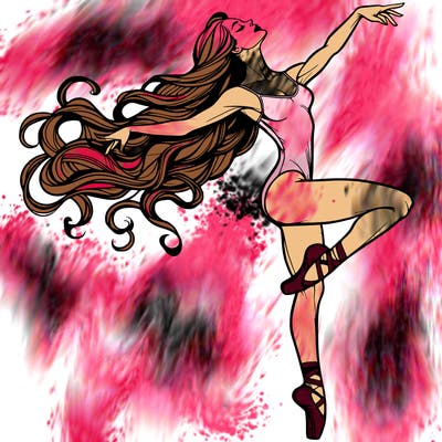 realistic woman dancer