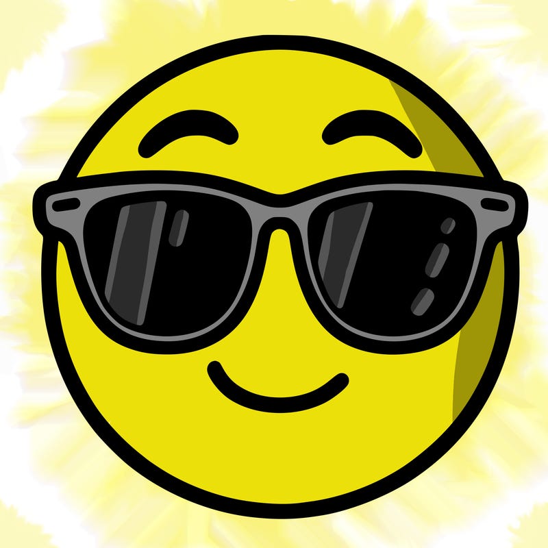 emoji with sunglasses