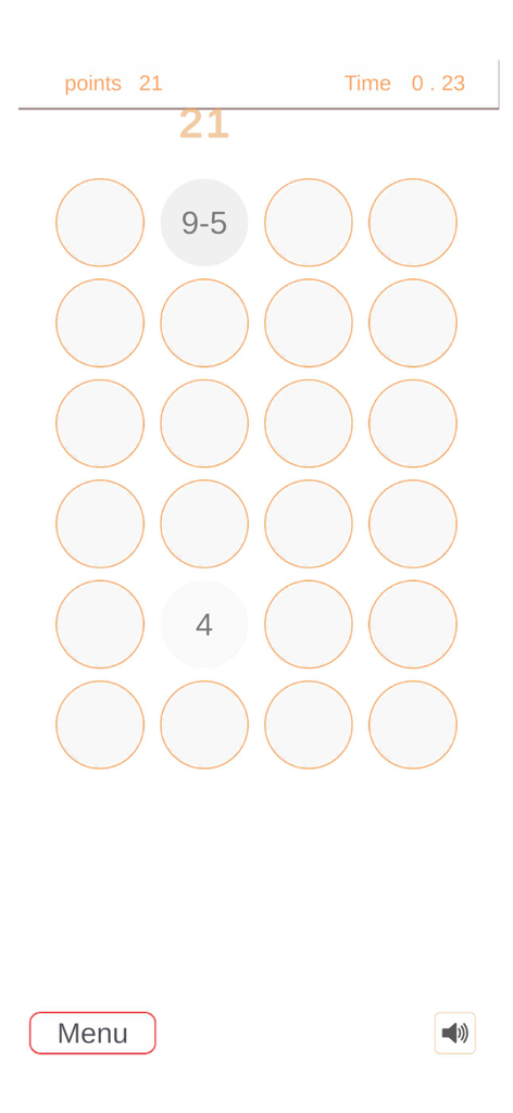 A math pair matching game interface from the Fit Brains Trainer app showing mental arithmetic puzzles in a clean grid layout.