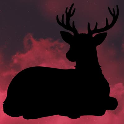 realistic deer with antlers