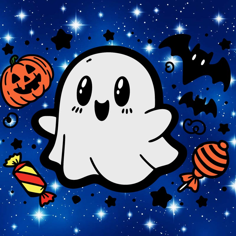 halloween cute little ghost
