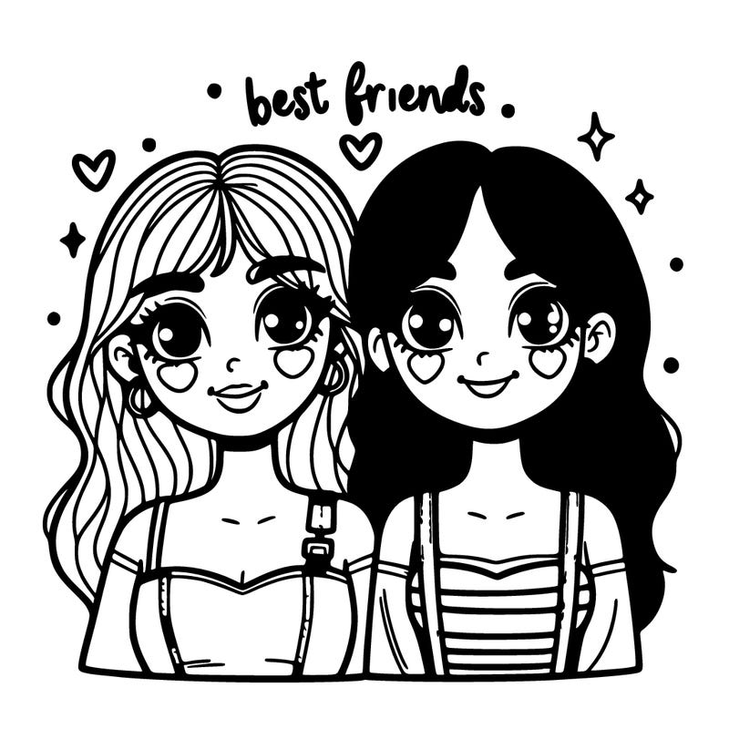 2 girl besties