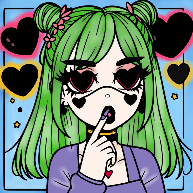 aesthetic heart girl