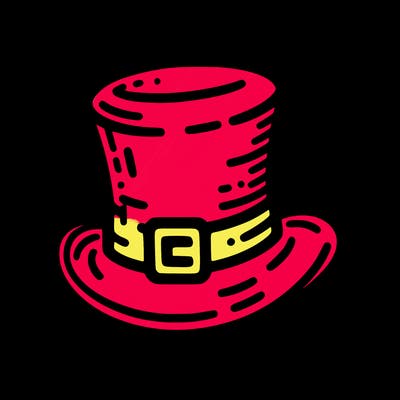 st patrick hat with thin lines