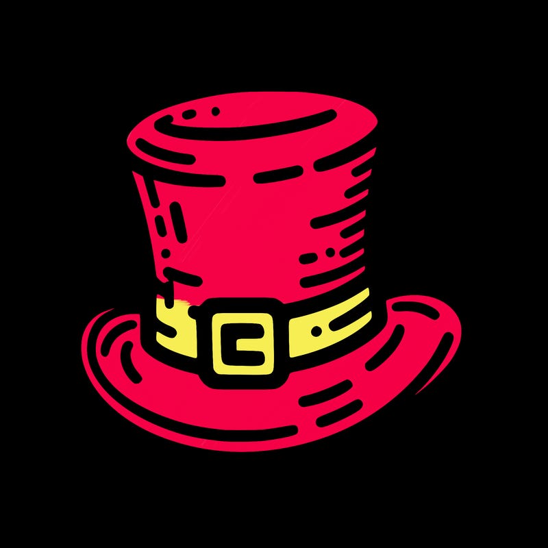 st patrick hat with thin lines