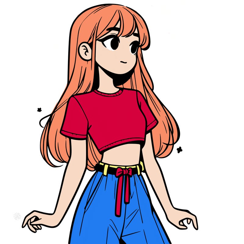 girl in a cute crop top