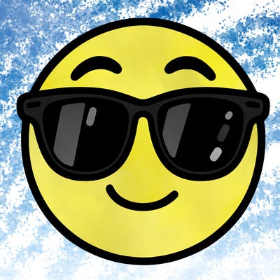 emoji with sunglasses