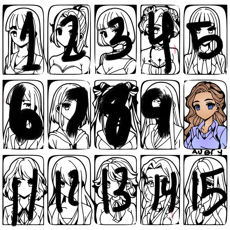 girls that look diffrent anime