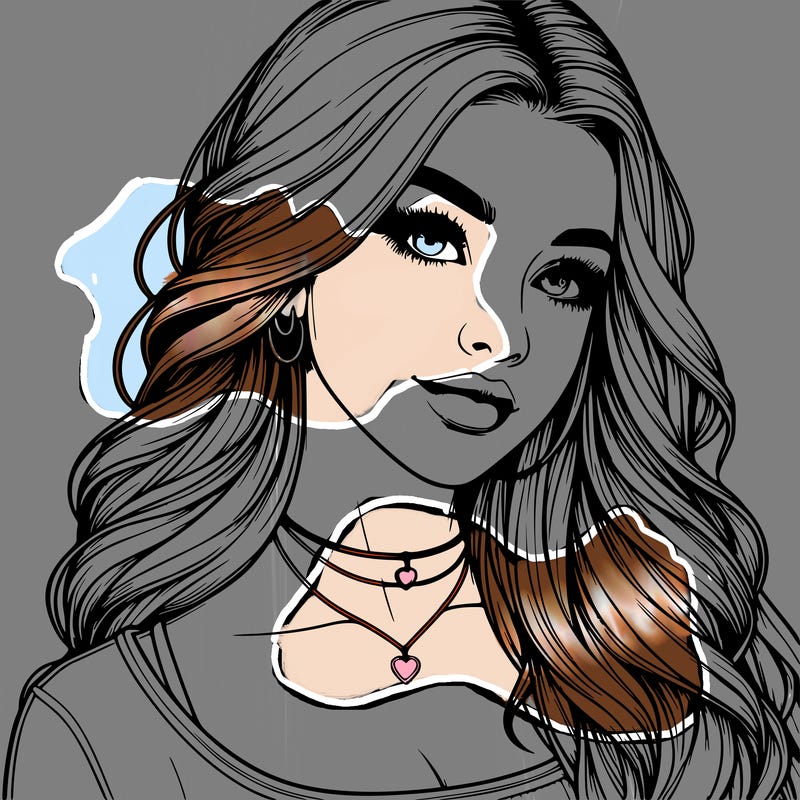 detailed realistic girl