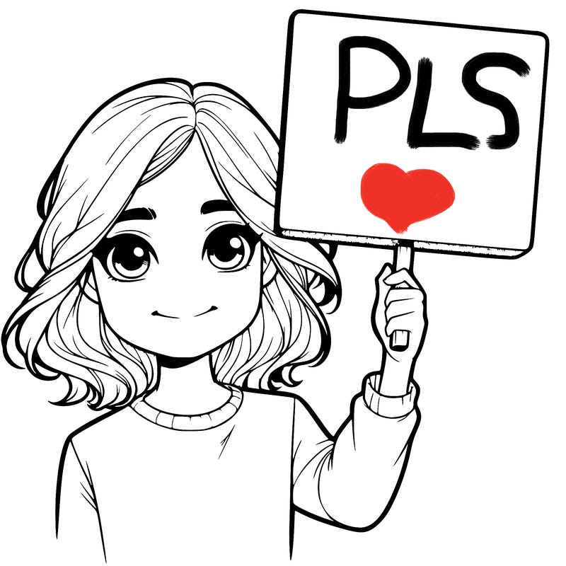 realistic girl holding up a sign