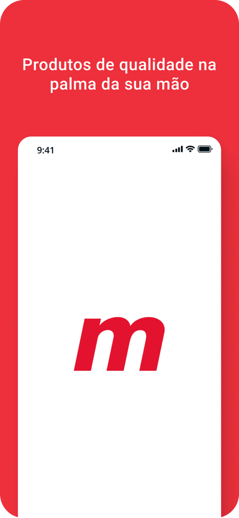 Mambo - Mambo supermarket app splash screen featuring a red logo and quality products text