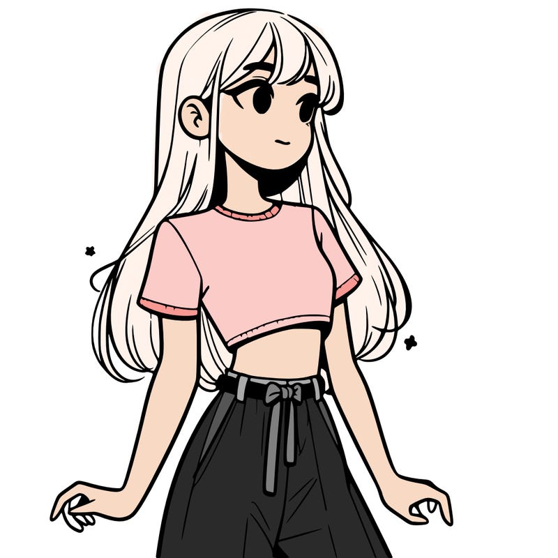 girl in a cute crop top