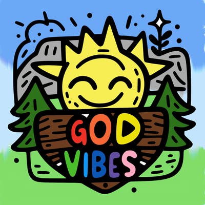 good vibes sign