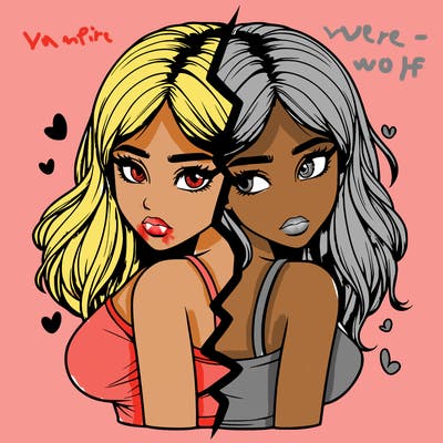 realistic girl split