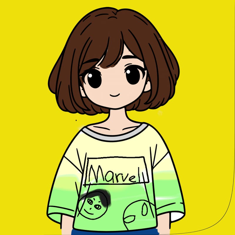 girl with short hair with an oversized tshirt on