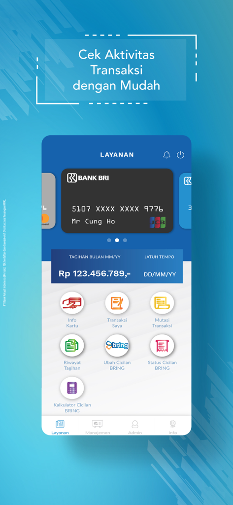 BRI Credit Card Mobile | Securely Manage Your BRI Card Abroad