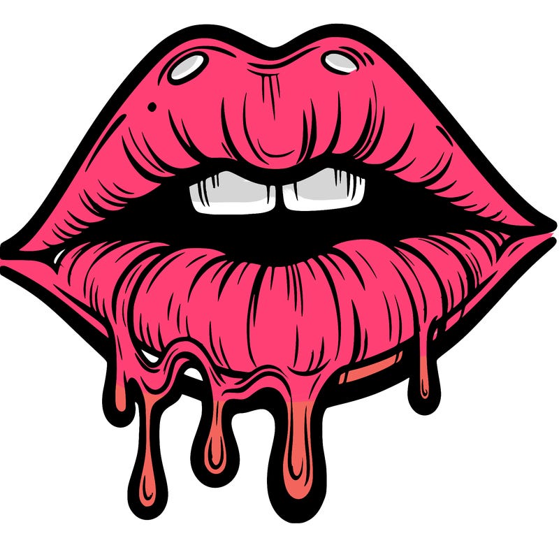 lips that look realistic and drip