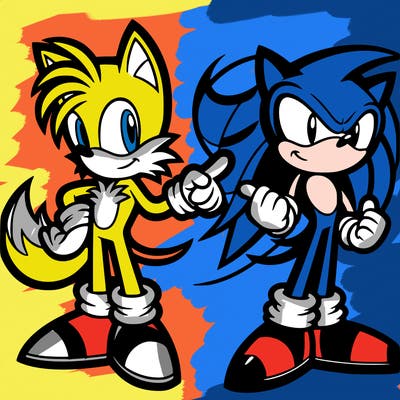 tails from sonic with sonic