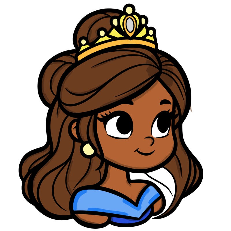 princess realistic with nose