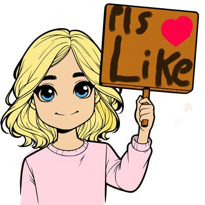 realistic girl holding up a sign