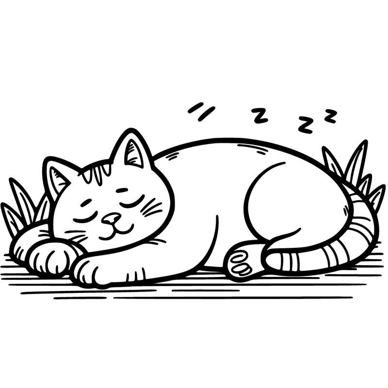 lazy cat