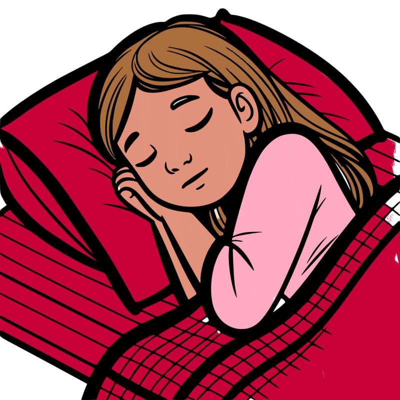 a girl sleeping
