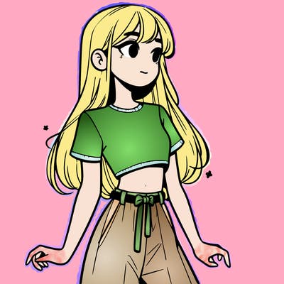 girl in a cute crop top