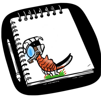 a blank sketch pad