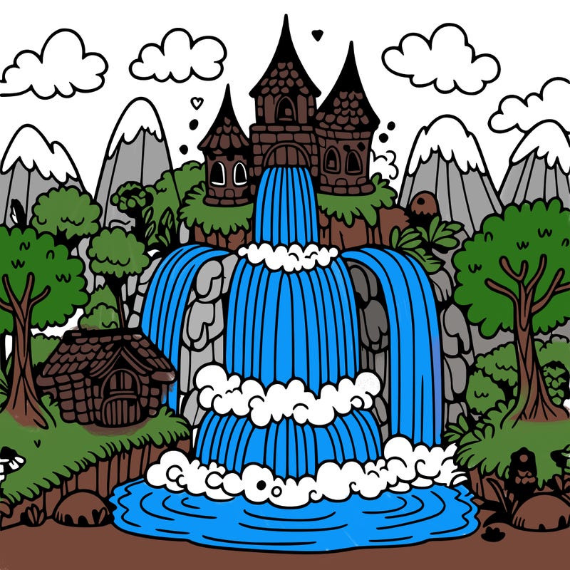fairytale waterfall