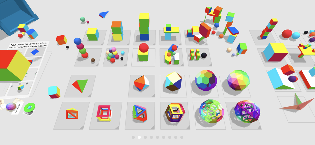 4D Toys - A collection of colorful 4D geometric shapes and polyhedra in the 4D Toys interactive sandbox