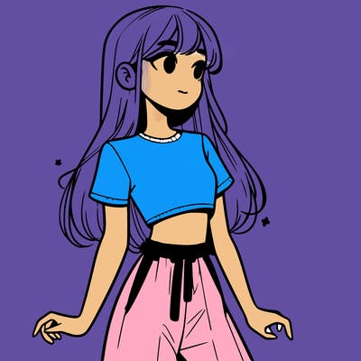 girl in a cute crop top