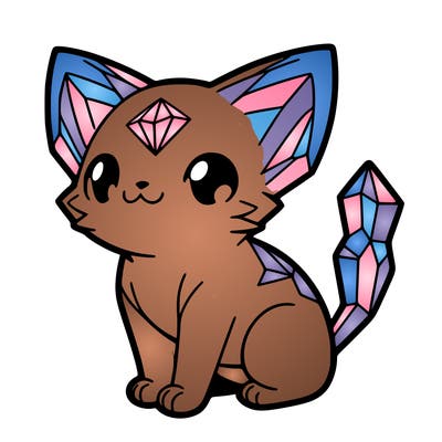 crystal kitten