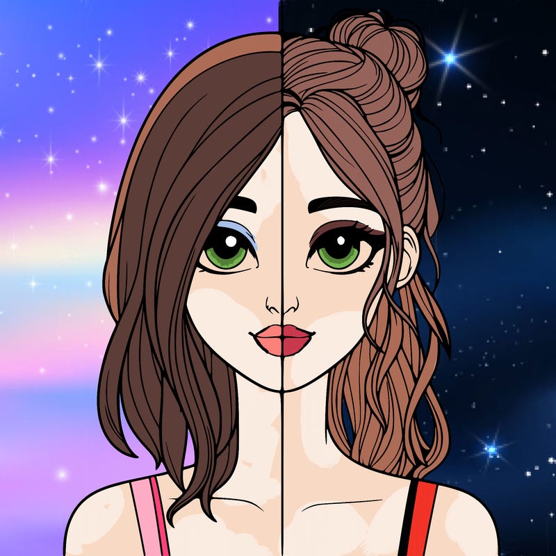 realistic girl split