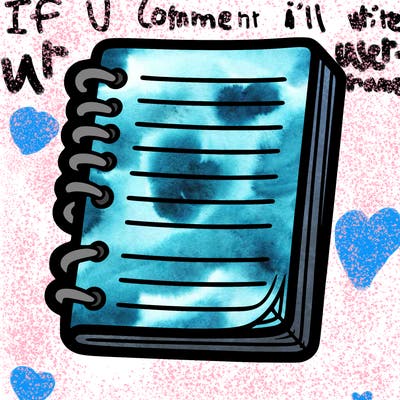 blank notebook lines