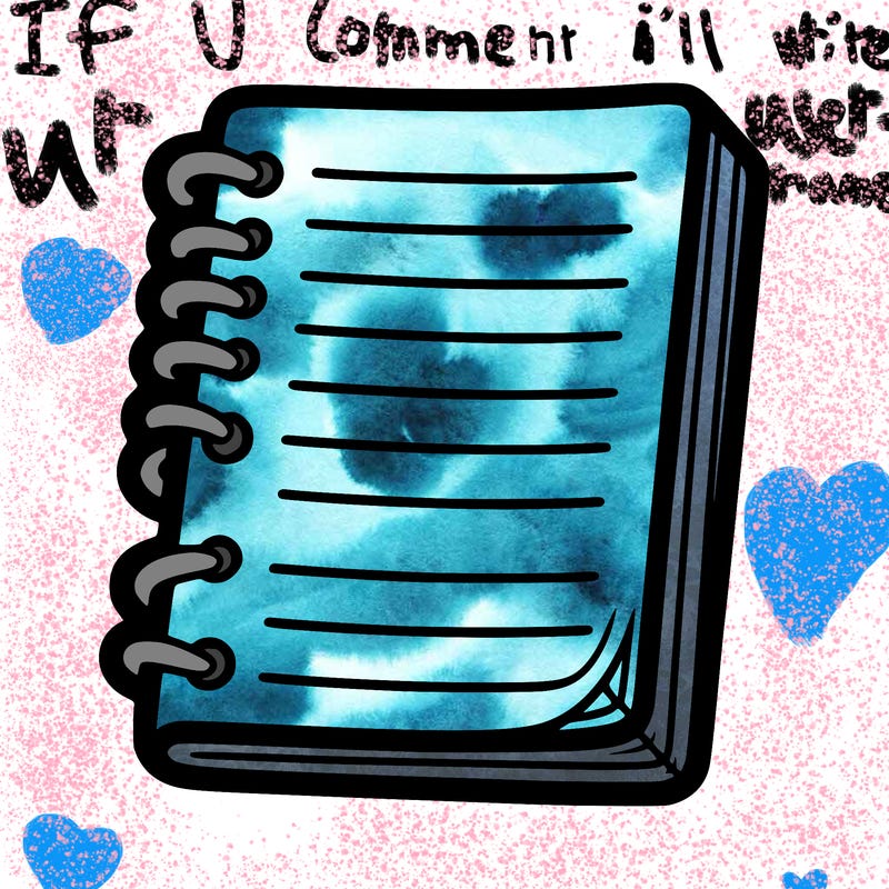 blank notebook lines