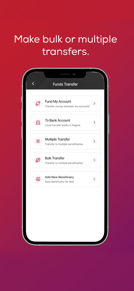 ALAT FOR BUSINESS - ALAT For Business funds transfer screen showing bulk and multiple transfer options